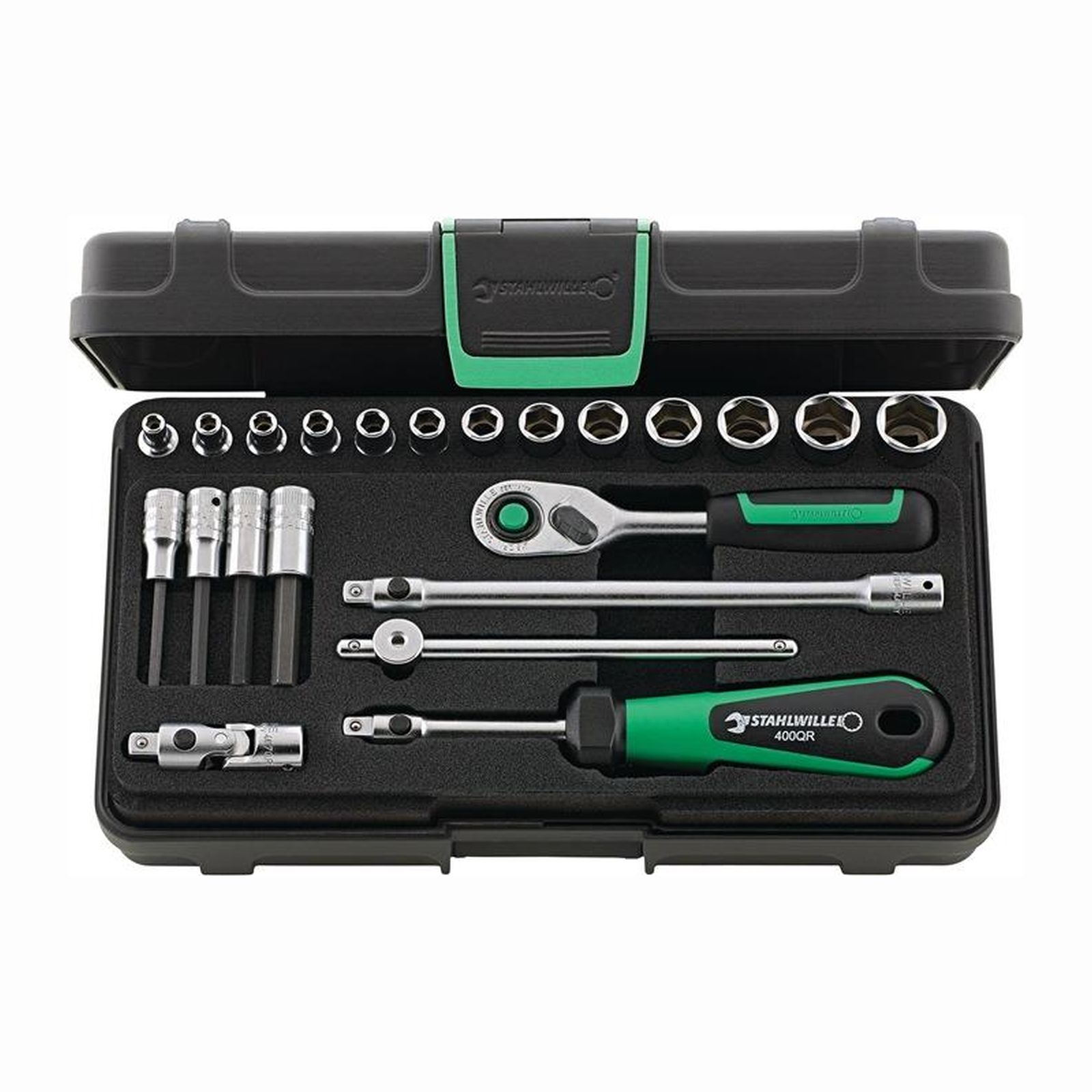 Jeu de douilles à cliquet Stahlwille 40/44/17/5QR 22 pièces 1/4" SW 3,5-13 mm