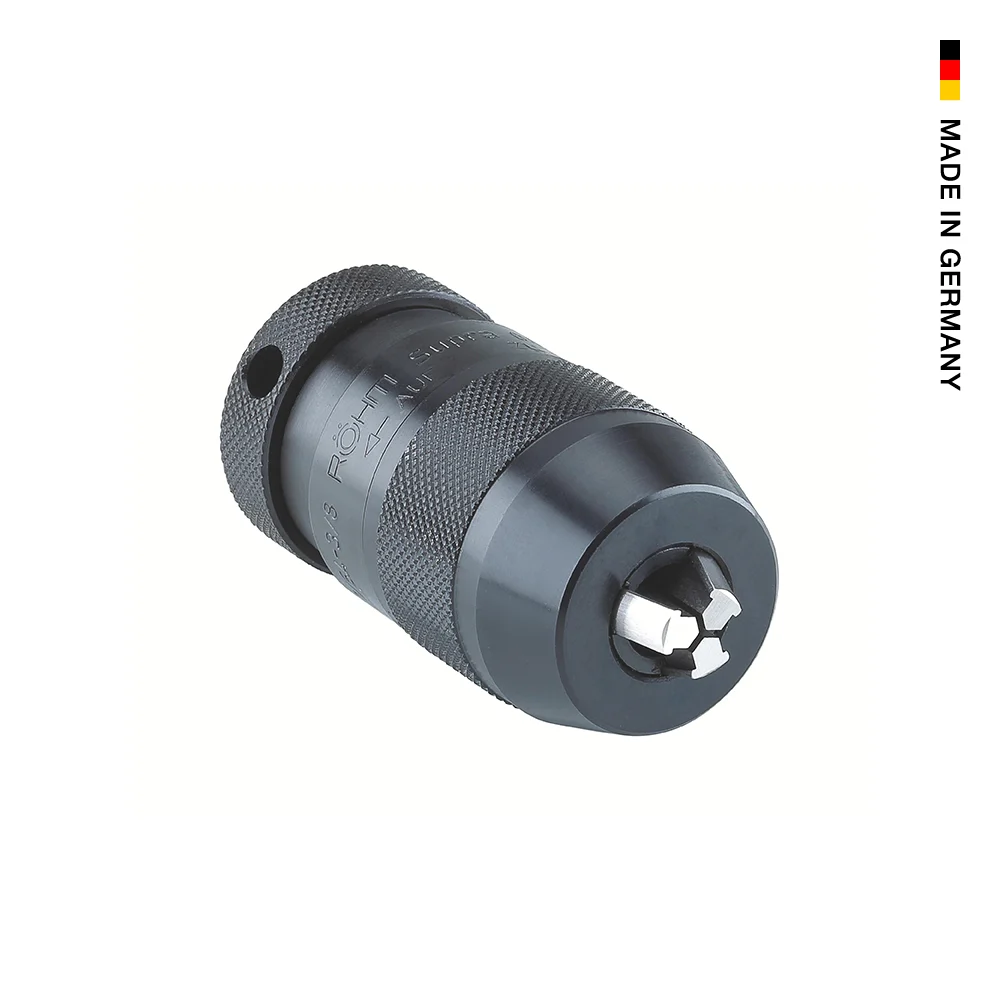Mandrin de perçage à serrage rapide Röhm Supra S, Ø de serrage 1-13 mm, réception 3/8″ - 24 mm - 871049