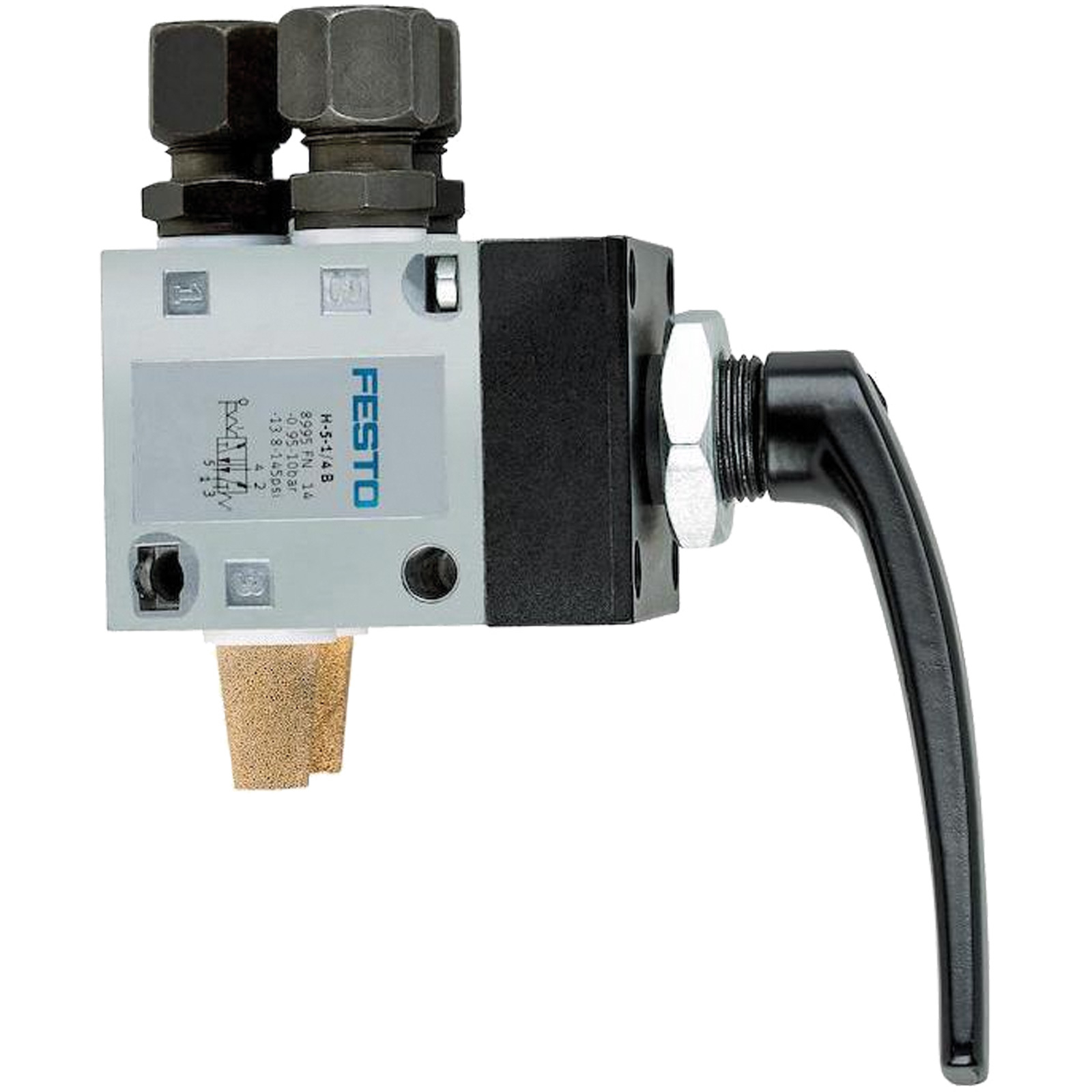 Vanne pneumatique manuelle LHV Röhm R1/4 KP - 418224