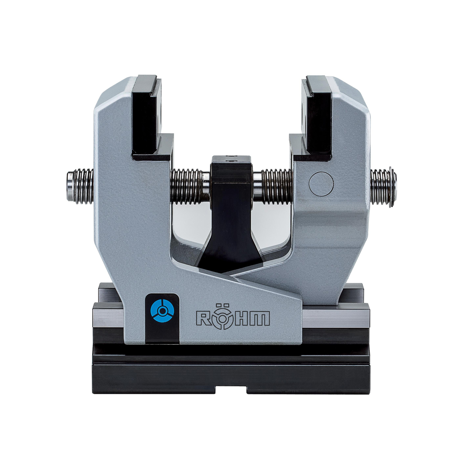 Serre-joint centrique RÖHM RZM, version courte, longueur de corps 180 mm, largeur de mâchoires 125 mm, avec mâchoires à griffes SKB - 178911