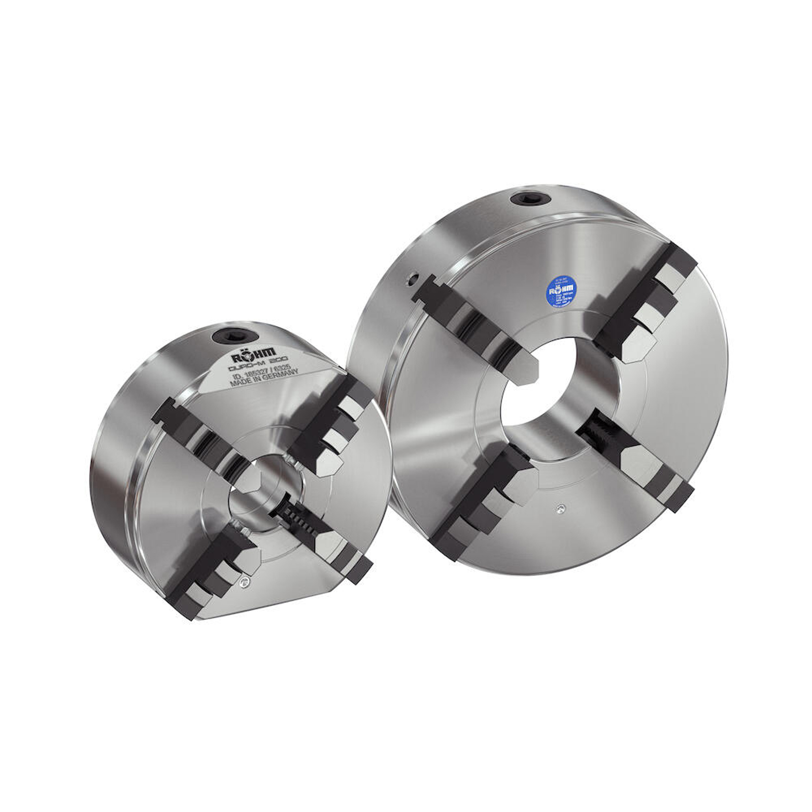 Mandrin à spirale plane Röhm Duro-M 160/4 Camlock (ISO 702-2/DIN 55029) KK 4 mors de perçage et de tournage - 185469