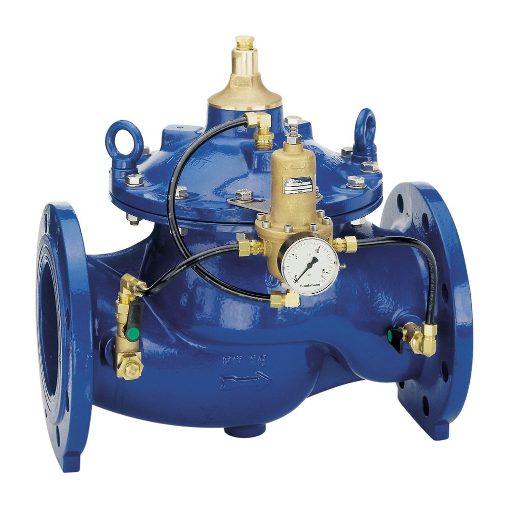 Soupape de maintien de pression DH300 GGG plvb, DN 65, bleu - Resideo