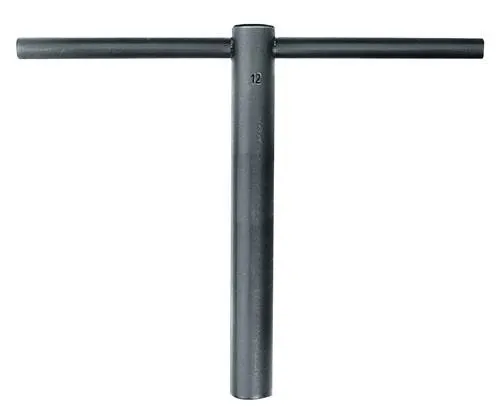Clé à douille carrée Amf DIN 904 L taille 10 mm L. 200 mm avec tige de rotation 200 x 11 mm