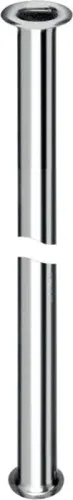 Tuyau en cuivre Schell 3/8" x 1/2", à bords roulés, Ø 10 mm, longueur 1000 mm, chromé