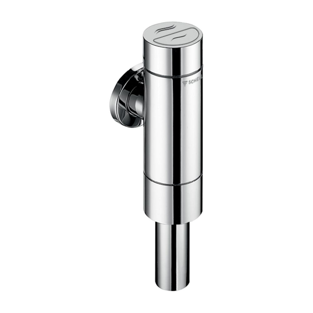 Chasse d'eau WC surélevée SCHELL Schellomat Silent Eco SV, robinet d'arrêt, 3/4", chromé