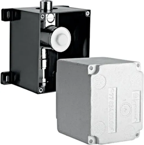 SCHELL Urinoir encastré à chasse compacte II avec vanne d'arrêt préalable, 1/2" filetage mâle