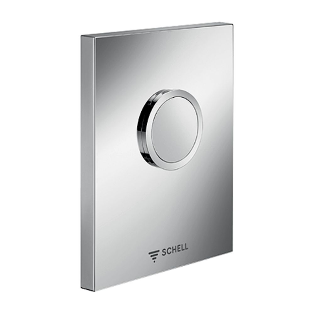 Plaque de commande WC Schell Edition ND, basse pression, plastique, chromée