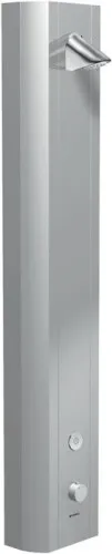 Panneau de douche Schell Linus DP-C-T avec mitigeur thermostatique, 2 x DN 15 G 1/2", MV TD Duko Comfort, aluminium anodisé