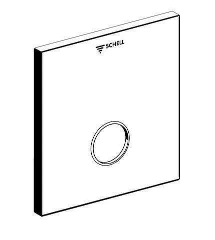 Plaque frontale Schell Linus SC-M pour douche encastrée, 180 mm x 180 mm, Acier inoxydable
