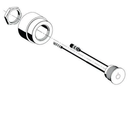 Électronique CVD-Touch Schell pour panneau de douche, chromé