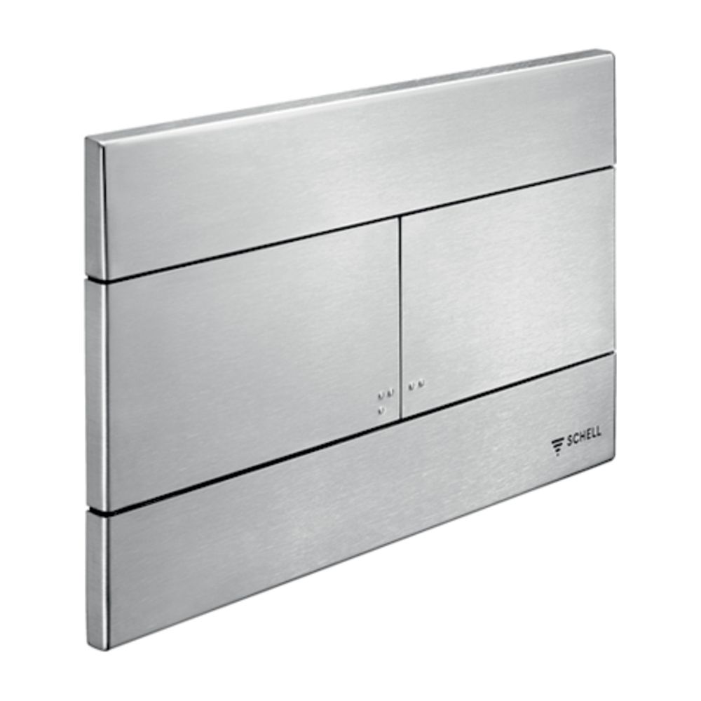 Plaque de commande WC Schell Montus Place (double chasse), inox
