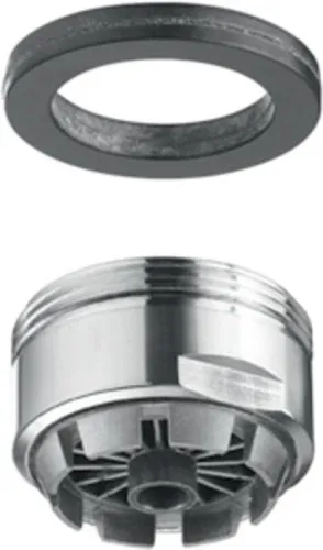 Pare-eau Schell pour robinetterie basse pression AG M24 x 1, chromé