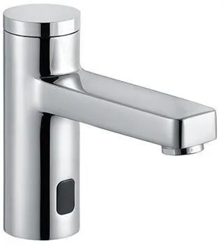 Robinetterie KLUDI ZENTA électronique pour lavabo avec batterie et axe de mélange chromé