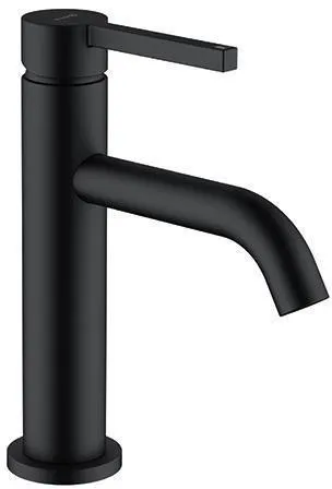 Mélangeur monocommande KLUDI NOVA FONTE Pura pour lavabo 100 mm sans bonde, noir mat