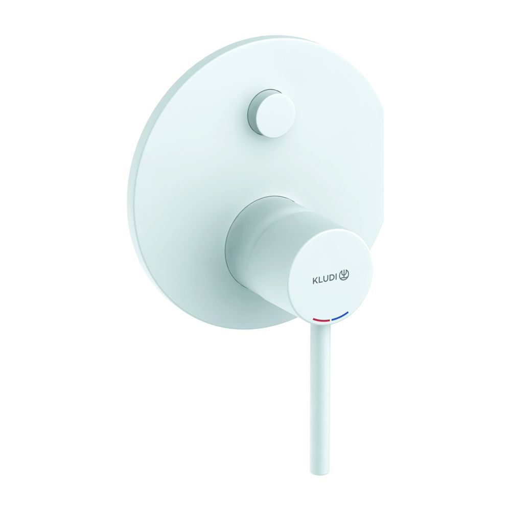 Kludi BOZZ Mitigeur monocommande sous-évier BOZZ UP avec unité fonctionnelle Push, mat blanc