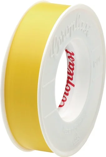 Ruban isolant COROPLAST 302 jaune 10 m x 15 mm - 1639 — lot de 20 pièces