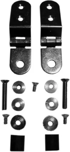 Kit de charnières Duravit pour couvercle de urinoir sans mécanisme d'abaissement automatique, inox, 0061021000