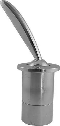 Duravit Bouton-poussoir pour réservoir de chasse Philippe Starck, Chrom Classic, 0074101000