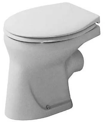 WC debout Duravit Design Classics 390x300x350 mm, blanc brillant, 6 L, chasse d'eau plate, ouvert, horizontal, à chasse par déplacement