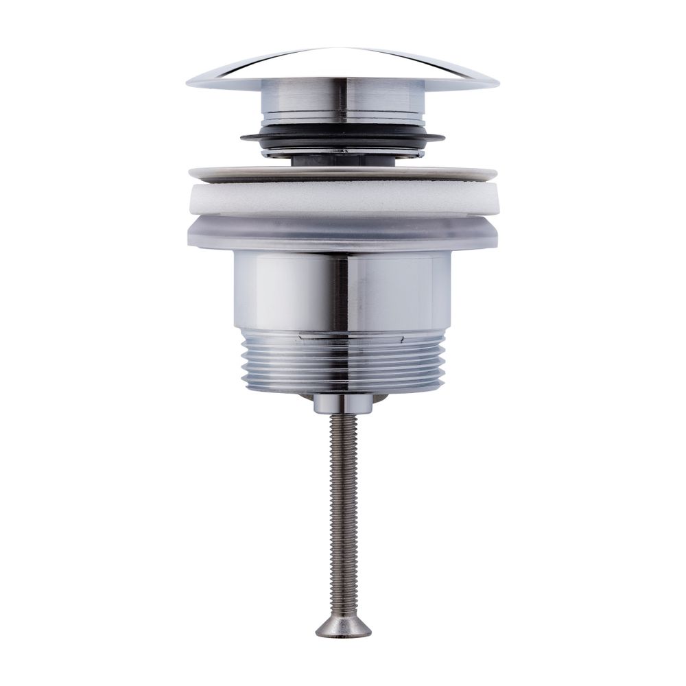 Duravit Vanne universelle à poussoir pour lavabo avec trop-plein Ø 63,5 mm - Chromé brillant