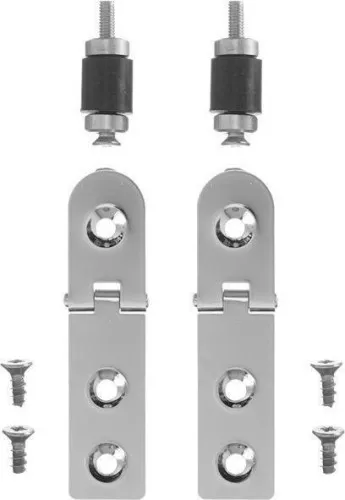 Paire de charnières Duravit pour couvercle de urinoir Fizz, chromé