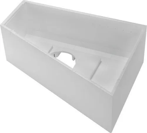 Support de baignoire Duravit Paiova 1270x1670x570mm, Trapézoïdal, paroi latérale droite pour 700215
