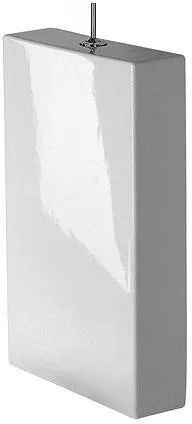 Duravit Réservoir de chasse Starck 1 avec mécanisme Stop & Go chromé, raccordement gauche, PURO, blanc