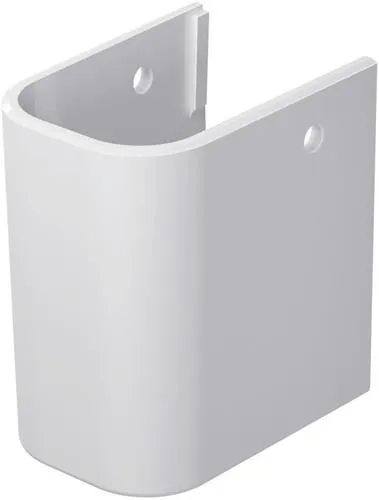 Demi-colonne murale Duravit Happy D.2 en céramique 280x180x280mm, blanc brillant, pour 70950