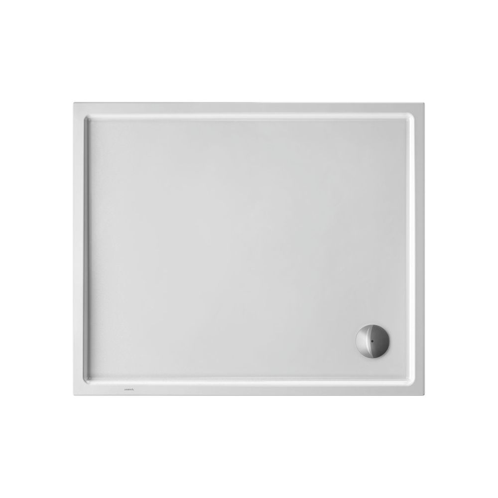 Duravit Starck Slimline Bac de douche 1000x1200x55mm, Rectangulaire, Blanc brillant, Antidérapant, en acrylique sanitaire, évacuation en coin, hauteur 55mm