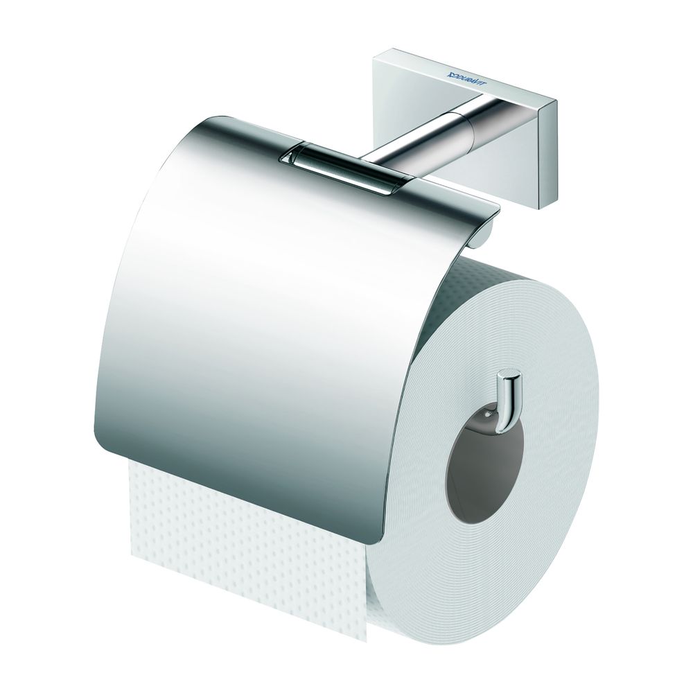 Duravit Porte-rouleau de papier toilette carré 138x138x115 mm, Chrome