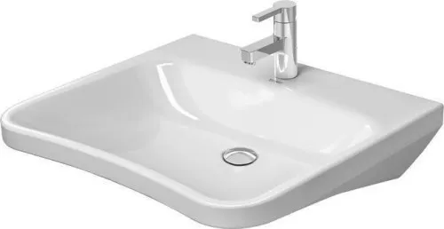 Duravit DuraStyle Lavabo 570x650x170mm mural, blanc brillant, rectangulaire, 1 trou de robinetterie central, sans trop-plein
