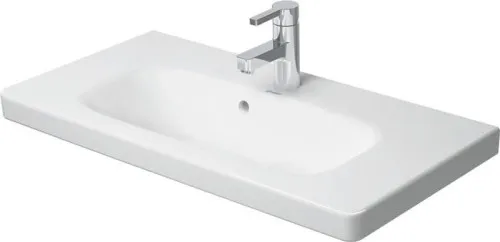 Duravit DuraStyle Lavabo 400x785x170 mm Compact, blanc brillant, rectangulaire, 1 bac de lavage/trou de robinetterie central, avec trop-plein