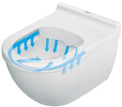 WC mural Duravit Starck 3 540x365x375mm, blanc brillant, 4,5l, chasse profonde, sans rebord, horizontal