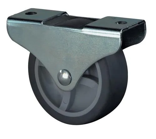 Bs rollen Roulette à boîtier Ø de roue 25 mm Capacité de charge 30 kg Matériau Roulette caoutchouc thermoplastique avec plaque de vissage