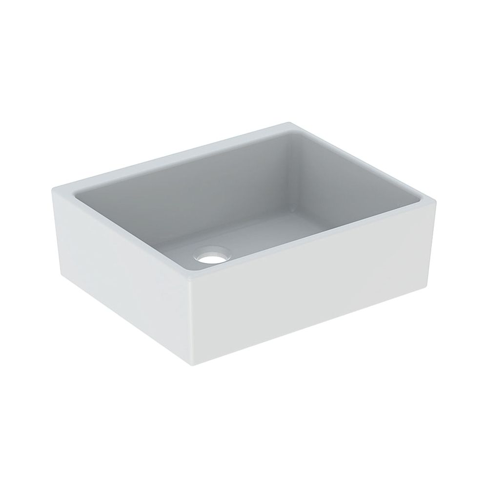 Lavabo polyvalent Geberit Publica sans trop-plein, largeur 50 cm, profondeur 40 cm, blanc