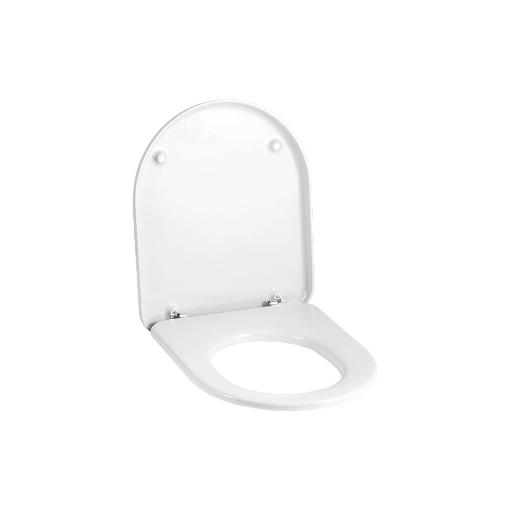 Geberit Abattant WC Mango sans système d'abaissement automatique, fixation par le bas, Blanc/brillant