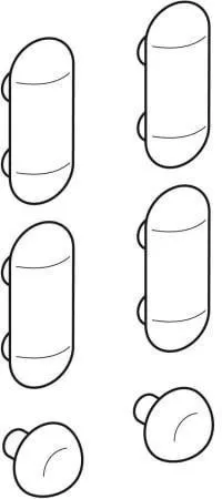 Geberit tampon pour couvercle de WC pour Renova, 598123000