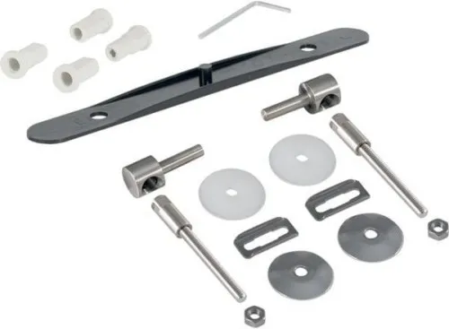 Kit de charnières Geberit pour abattant WC, fixation par le haut, acier inoxydable, 598138000