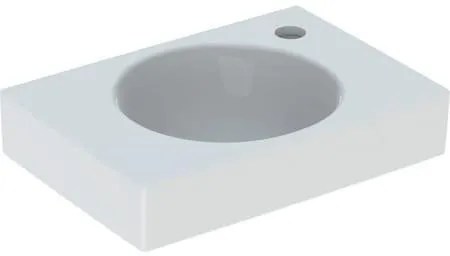 Geberit Preciosa 2 Lavabo, 40x10,5x28cm, trou de robinetterie à droite, sans trop-plein, blanc