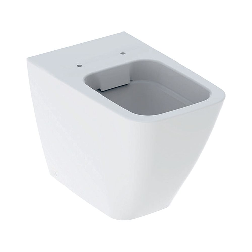 Geberit iCon Square Stand-WC Tiefspüler, encastré mural, forme fermée, Rimfree, profondeur 56 cm, blanc