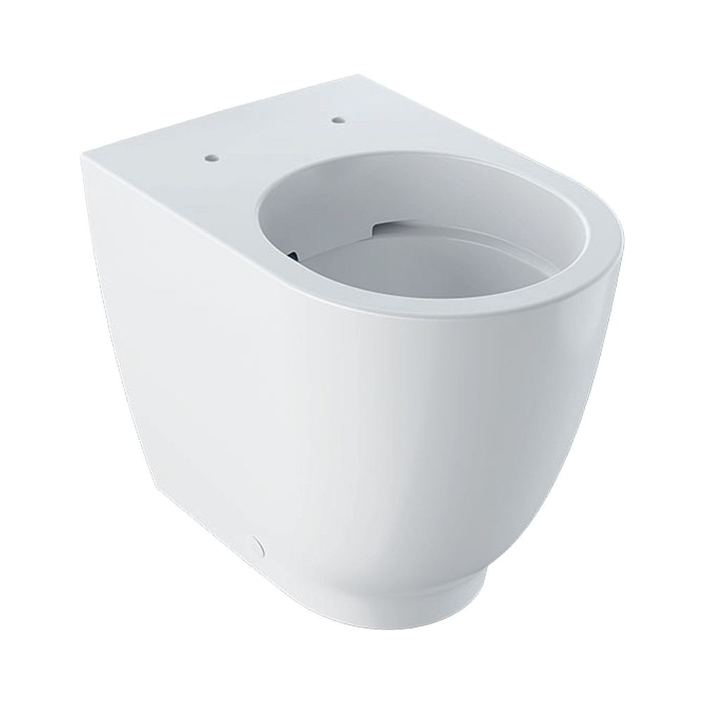 Geberit Acanto WC sur pied à chasse profonde, surélevé, encastré, forme fermée, Rimfree - Profondeur 51 cm, Blanc