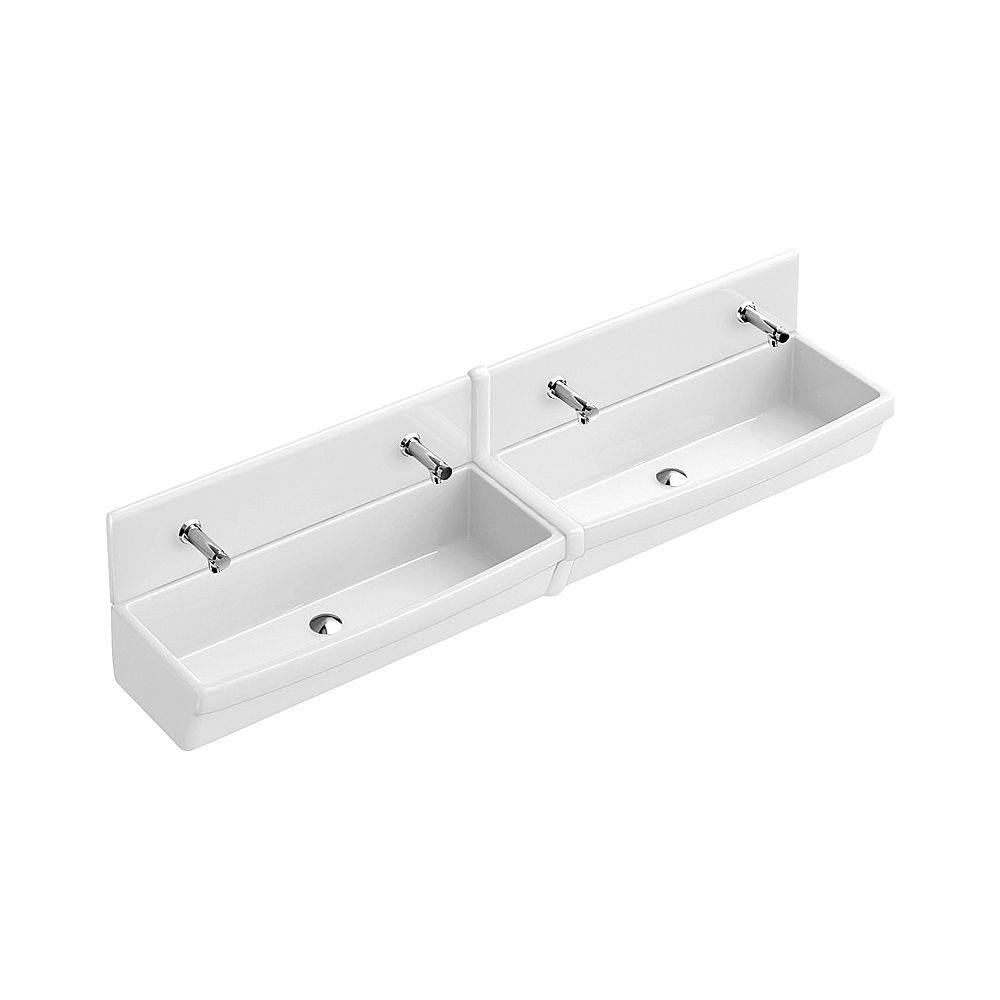 Villeroy & Boch VB rangée de lavabos O.novo 1000x415x205mm rectangulaire blanc alpin