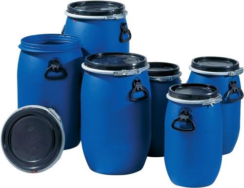 GRAF Fût à large ouverture 30 l Polyéthylène bleu - 824400