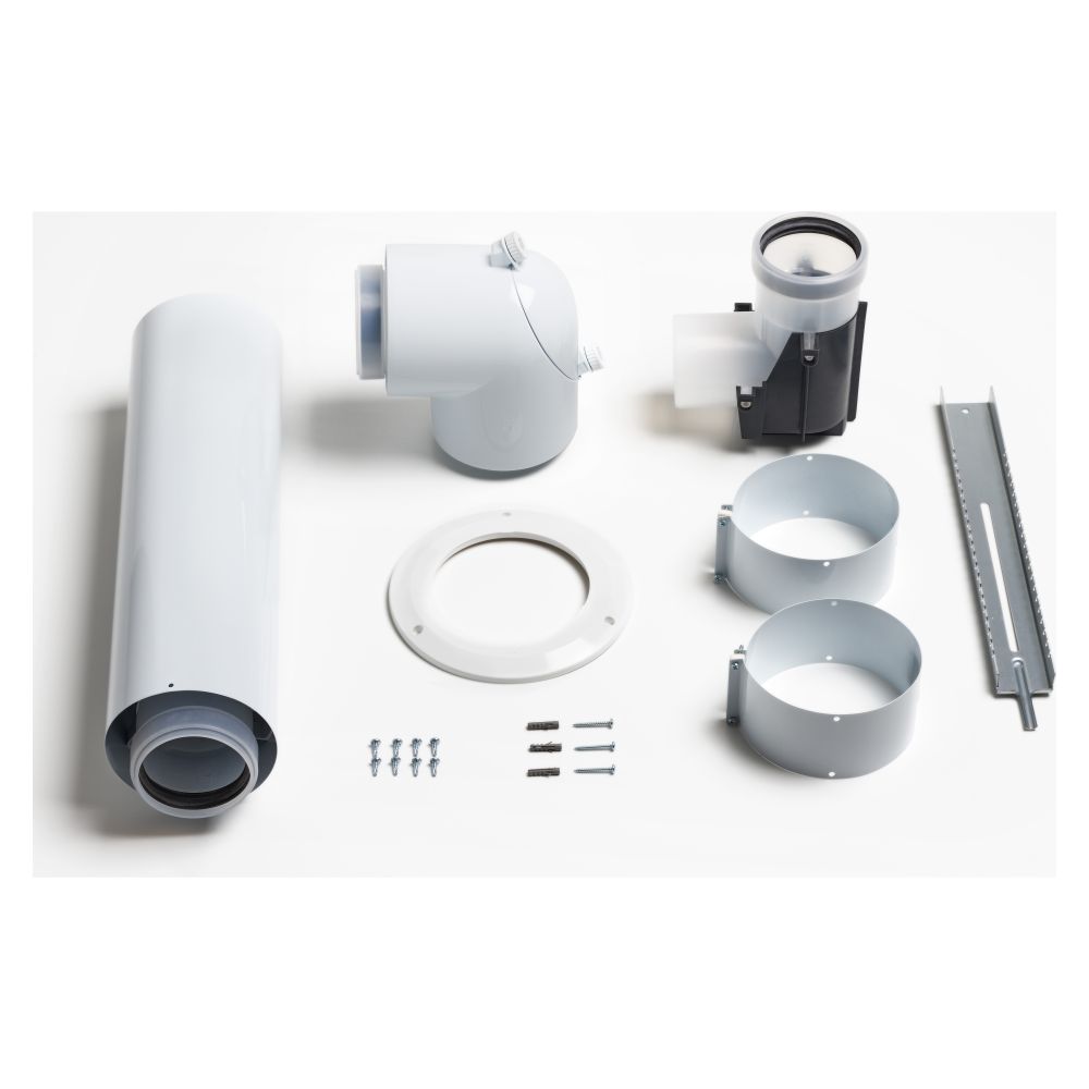 Kit de raccordement air/évacuation des fumées Vaillant PP, 80/125 mm, Réf. 303250