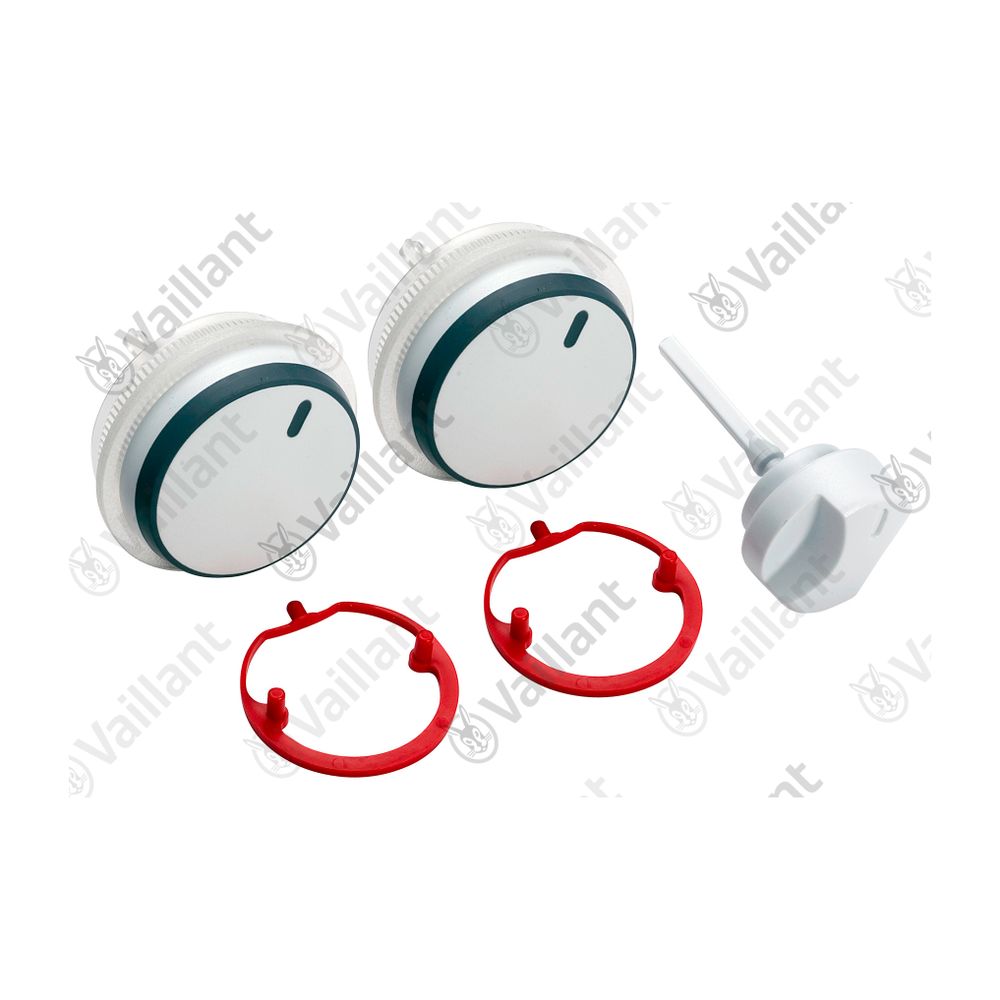 Bouton Vaillant exclusif pour VC 104/4-7 et autres, Blanc, Réf. 0020048920