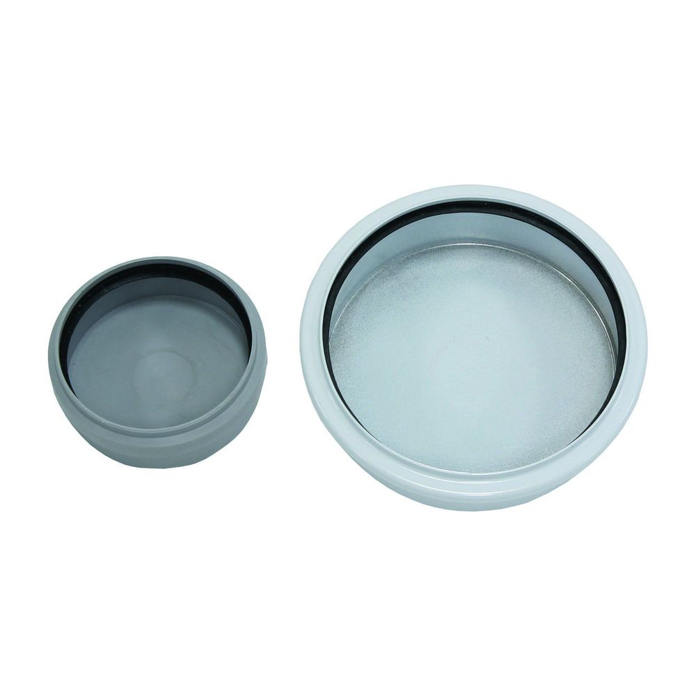 Système de fermeture pour surpression - système d'évacuation des fumées pour technique à condensation Vaillant, 80/125mm, PP, 0020060593