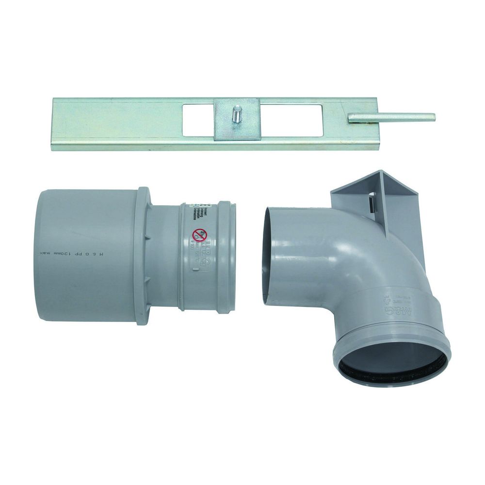 Coudure de support DN 100 PP transition DN 100/130 PP pour cascade ecoTEC, eco/auroC, Vaillant, 0020075739