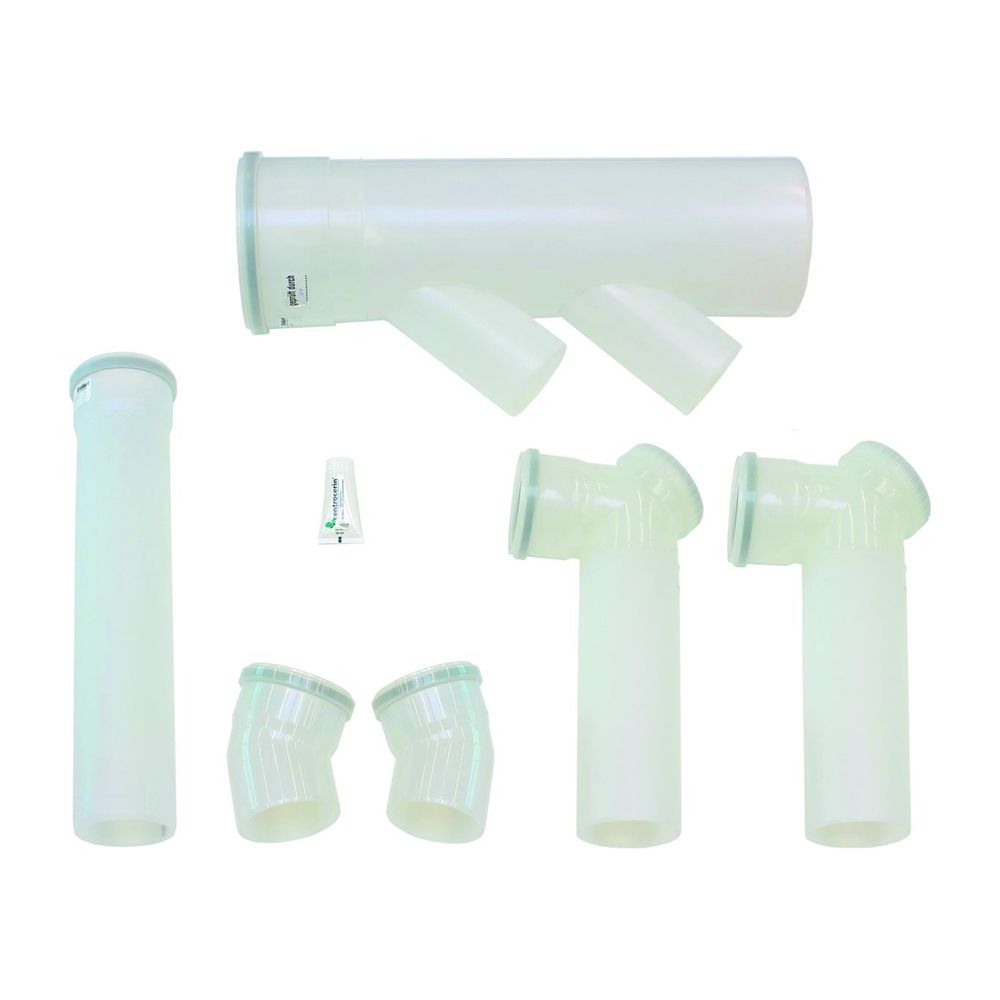 Kit d'extension cascade 200 mm PP pour VC 806-1206/5-5 Vaillant (dos à dos)