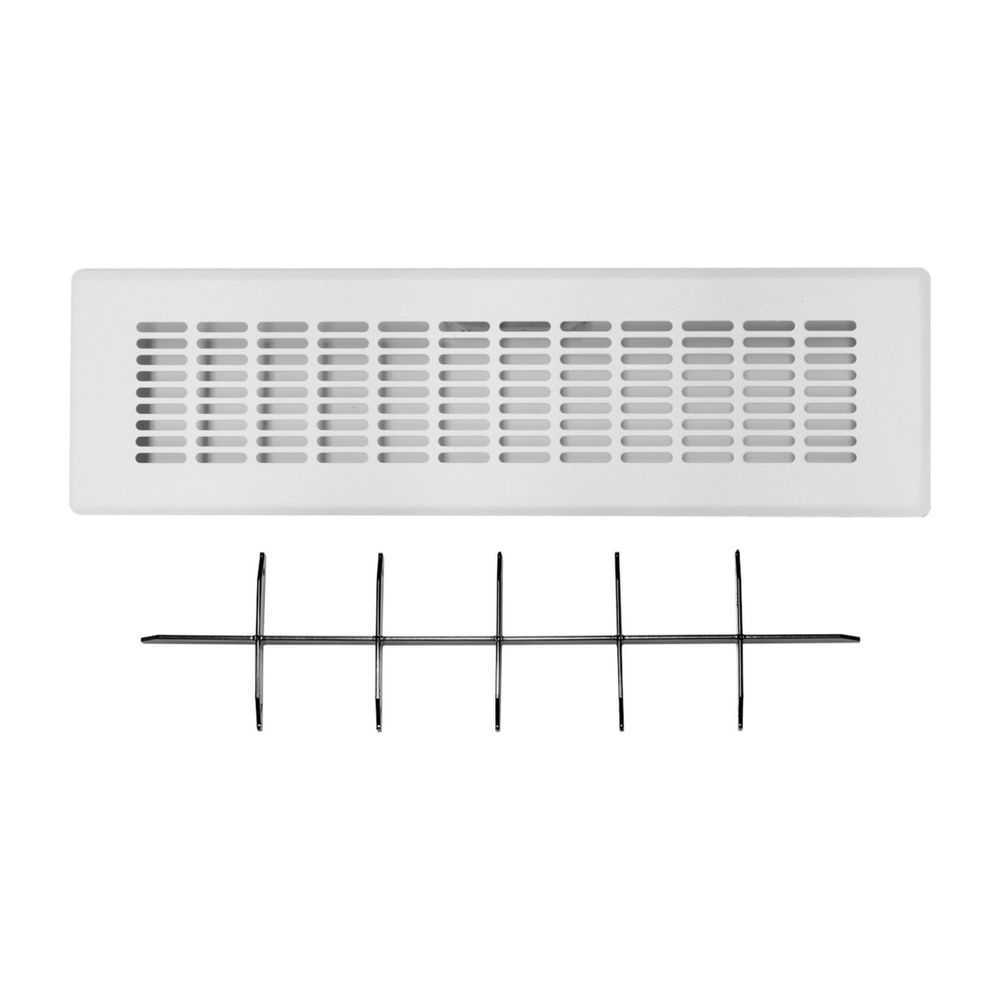 Grille d'aération Vaillant pour sortie au sol/mur à encoche, blanc, 0020197695