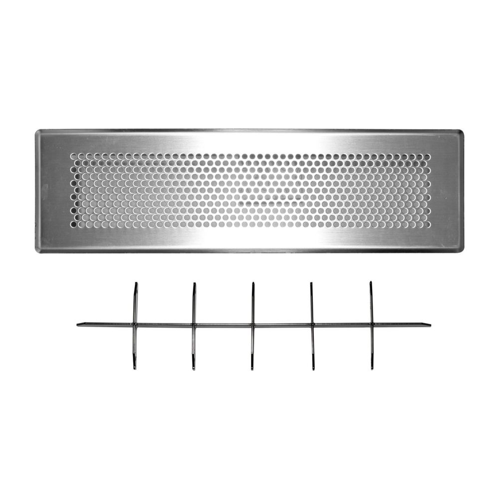 Vaillant Grille d'air neuf pour sortie au sol/murale trou rond, inox, 0020197698